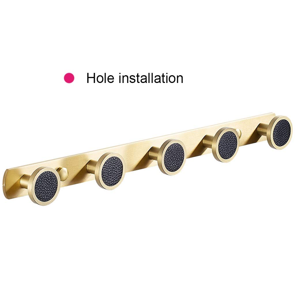 Premium Brass Wall-Mounted Coat Hooks - Heavy Duty Luxury Coat Rack for Jackets, Hats & Bags - Space Saving Entryway, Bedroom & Closet Organization Solution