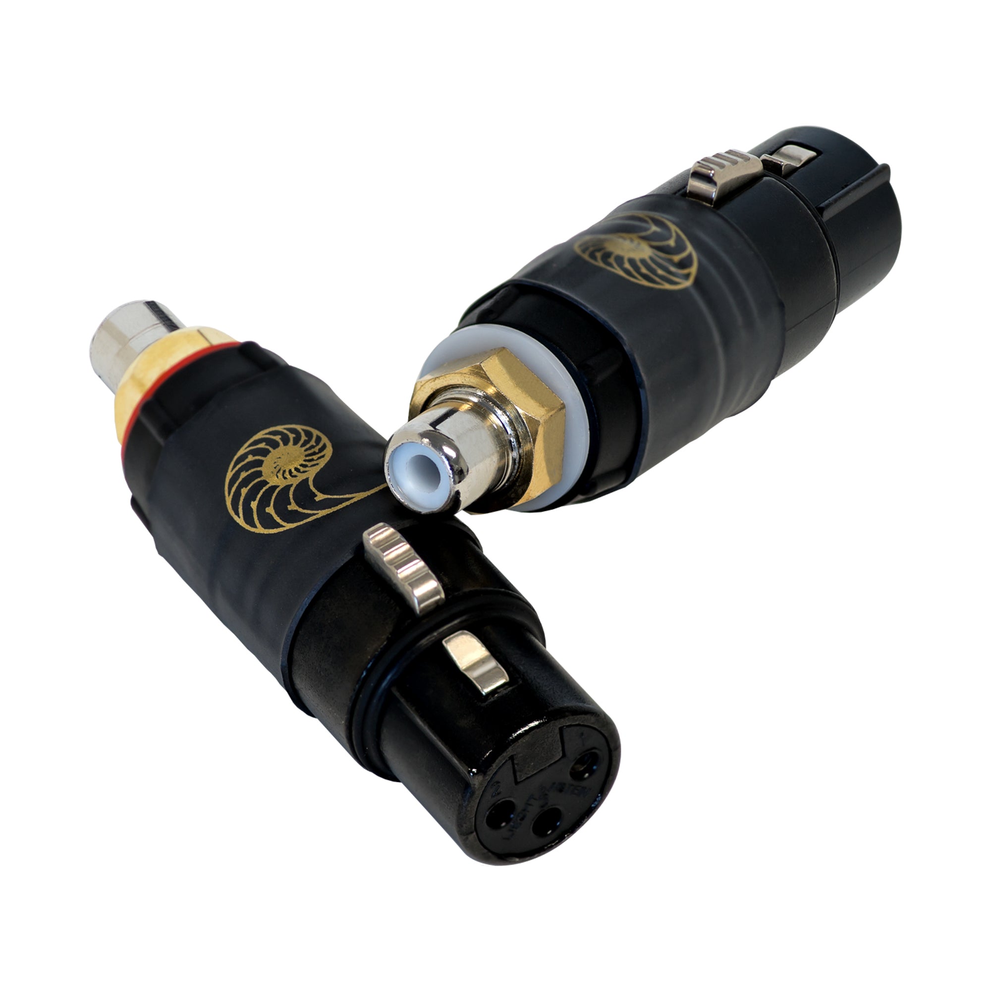 Cardas Audio Gold Female RCA to Female XLR Adapter Pair - High-End Audio Connector for Professional Studio Equipment & Home Theater Systems