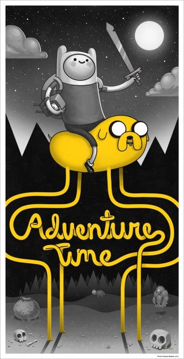 Adventure Time Mike Mitchell Limited Edition Poster - Cartoon Network Wall Art Decor for Bedroom, Living Room & Office