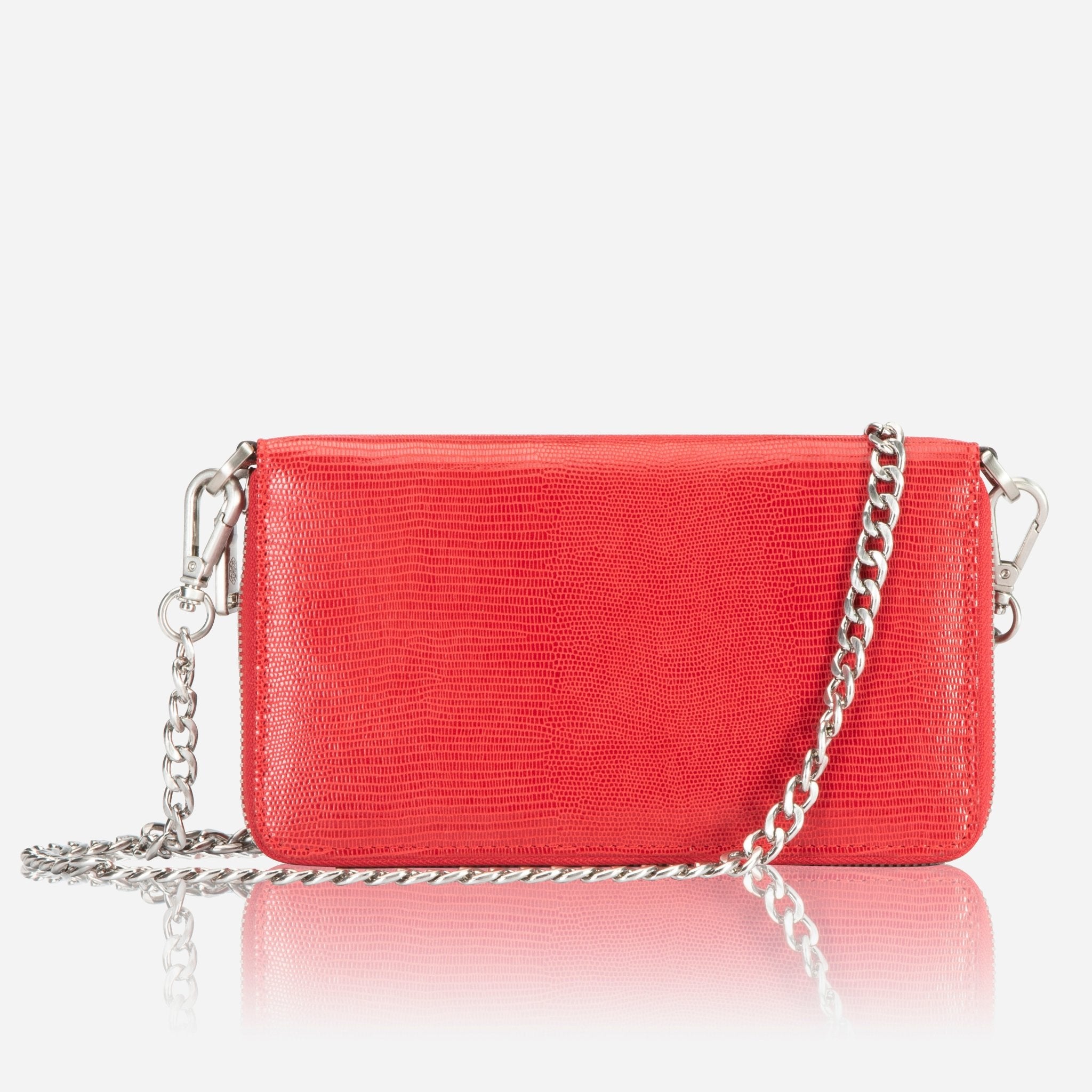 Jekyll & Hide Paris Chain Purse for Women - Elegant Cherry Red Crossbody Handbag | Perfect for Evening Parties, Date Nights & Special Occasions
