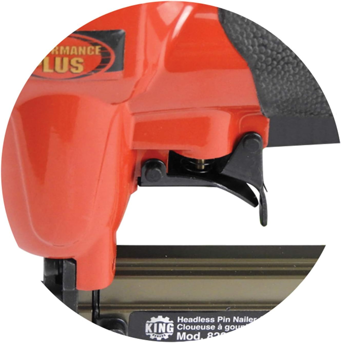 KING 8223PN 23 Gauge Headless Pin Nailer Kit - Professional Finish Nail Gun for Trim Work, Crown Molding & Woodworking Projects