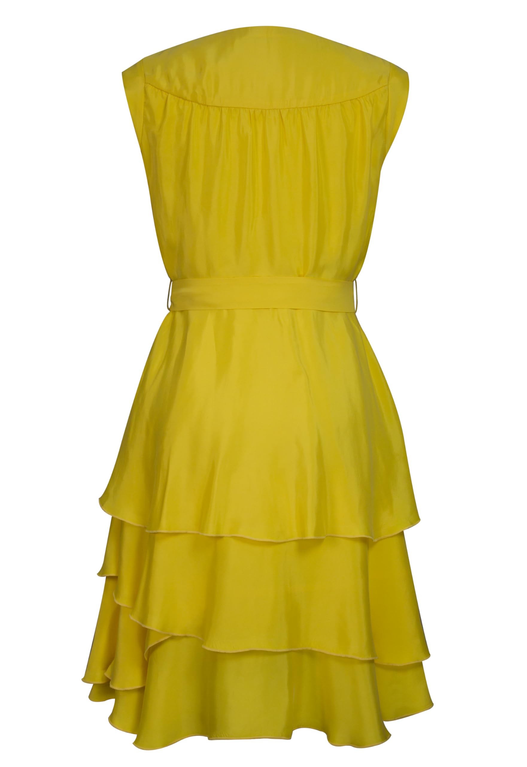 CHIC STAR Women's Cupro Layered Dress - Elegant Flowy Midi Dress for Casual & Party Wear | Perfect for Office, Date Night & Summer Outfits