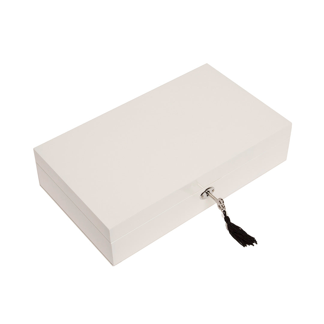Lacquer Jewelry Box - Elegant Handcrafted Wooden Jewelry Organizer for Necklaces, Rings & Earrings - Perfect for Home Decor, Gift Giving & Travel Storage