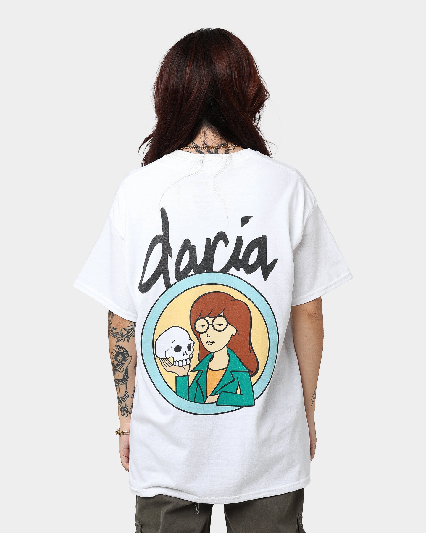 American Thrift X Daria Pocket T-Shirt - Women's Casual White Tee with Chest Pocket | Perfect for Everyday Wear, Outings & Street Style Fashion