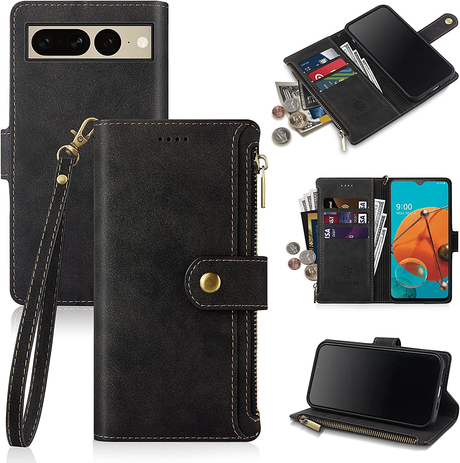 Google Pixel 7 Pro Wallet Case - Slim Protective Phone Cover with Card Slots & RFID Blocking | Perfect for Travel, Work & Everyday Use