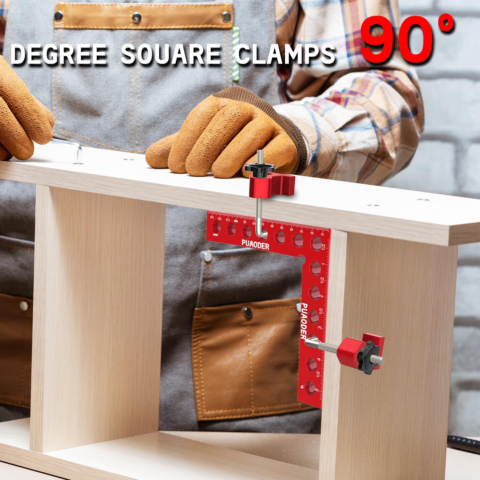 4 Pack 90 Degree Corner Clamps for Woodworking - 5.5