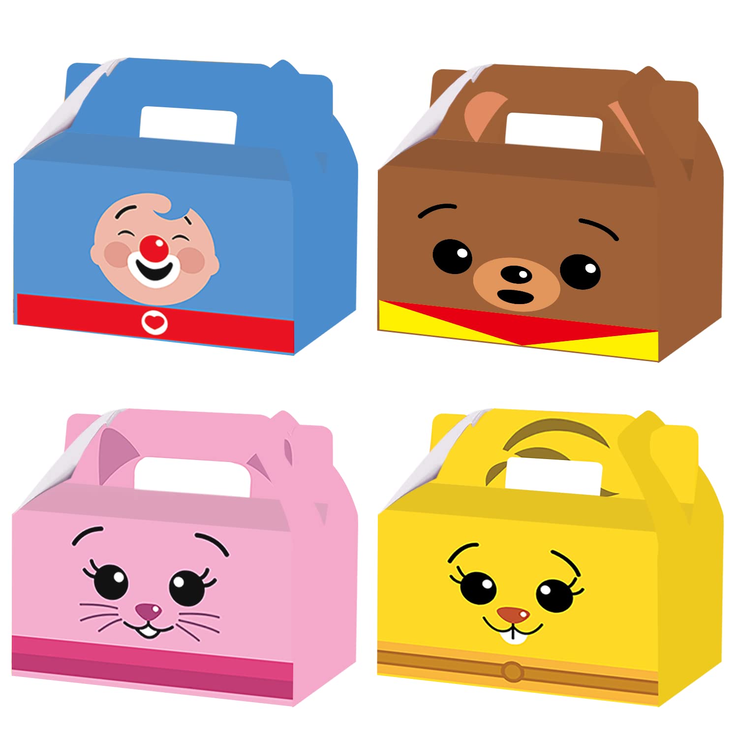 Plim Plim Party Favor Bags - 16 Pack Kids Birthday Party Supplies, Goodie Bags for Candy, Treats & Gifts | Perfect for Birthday Parties, Baby Showers & School Events