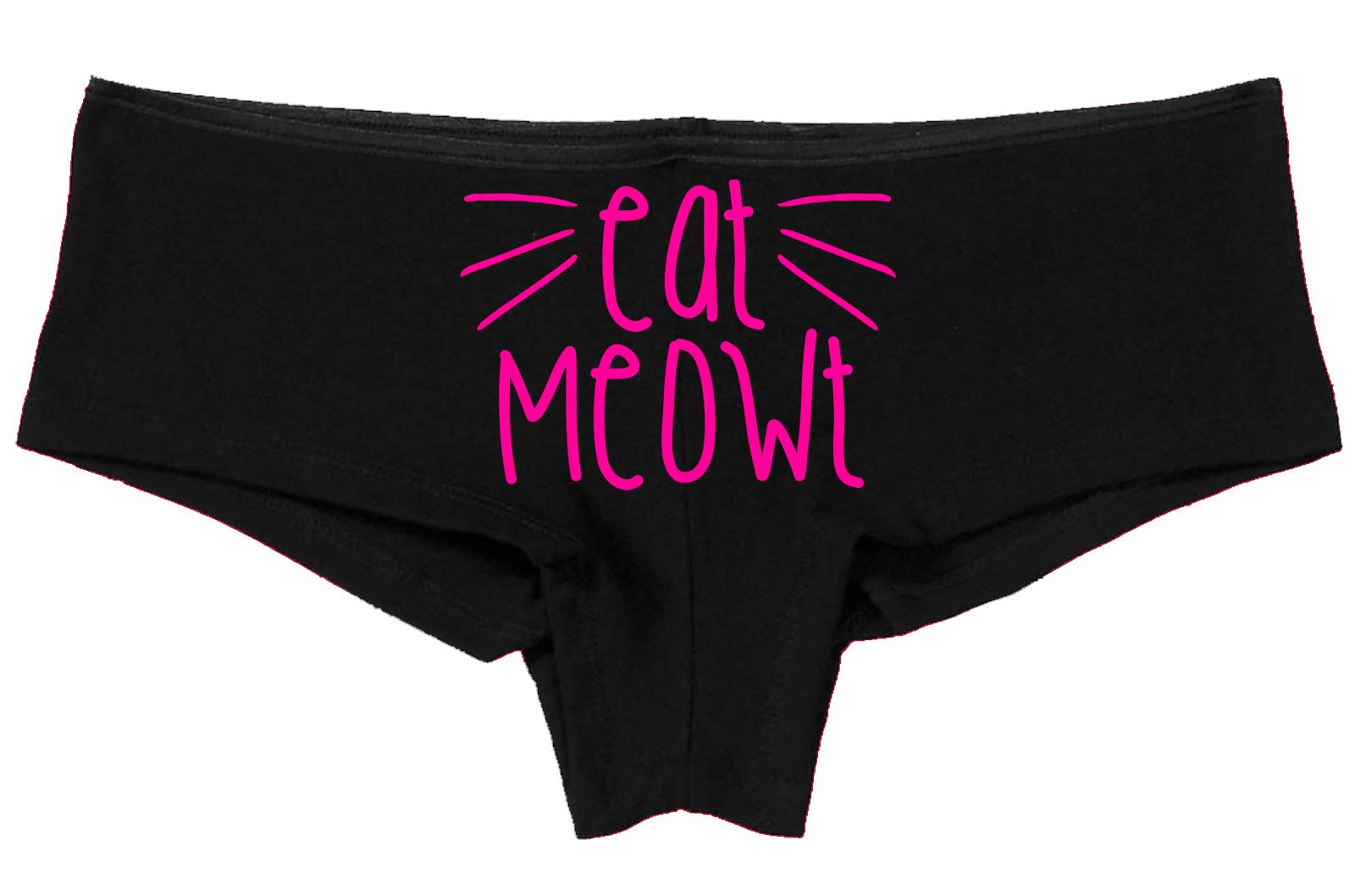 Sexy Kitten Play Panties with 'Eat Meowt' Design - Fun & Flirty Pet Play Lingerie for Roleplay & Oral Sex - Perfect for Cosplay, BDSM & Intimate Nights