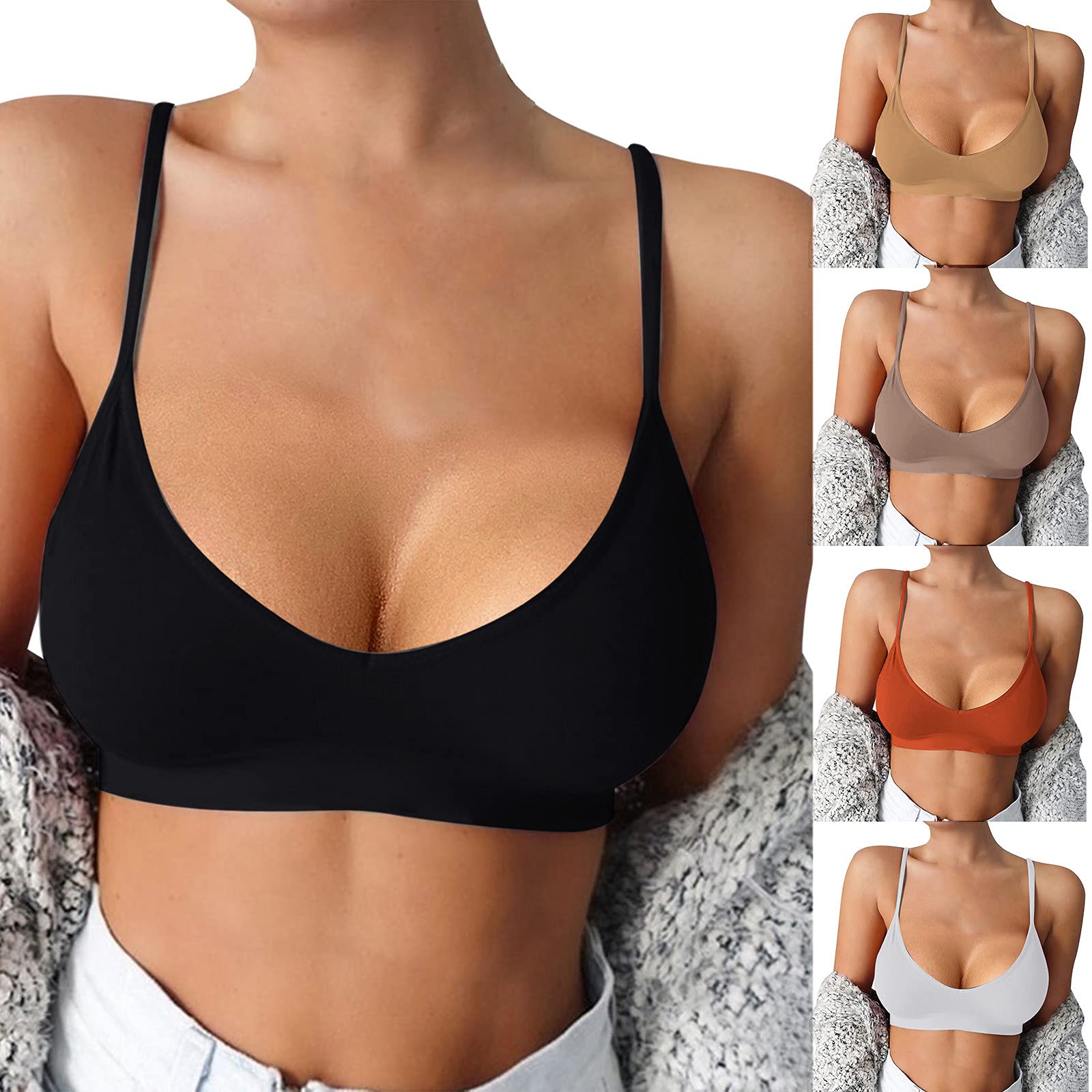 Breathable Mesh Sports Bra for Women - Comfortable Hollow Design, Size One (Black, White, Red, Khaki, Coffee) - Perfect for Yoga, Gym & Running Workouts