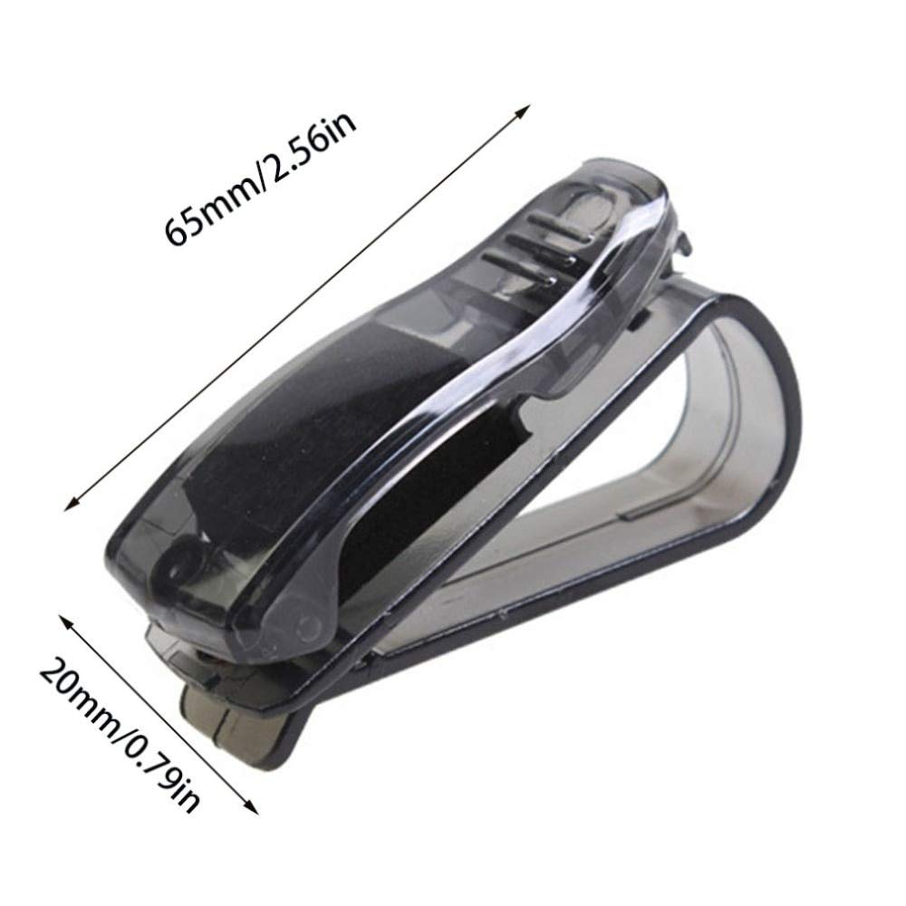 Red Car Sunglasses Holder & Clip - Secure Glasses, Tickets & Cards - Sun Visor Mount Accessory for Auto Interior Organization - Perfect for Road Trips & Daily Commutes