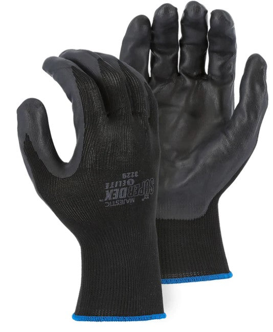 Majestic Superdex® Nitrile/Nylon Gloves - Heavy Duty Work Gloves for Construction, Mechanics & Outdoor Use - Puncture & Cut Resistant, Comfortable Grip, Durable Protection