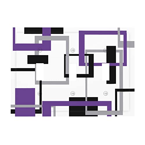Purple Geometric Wall Plate