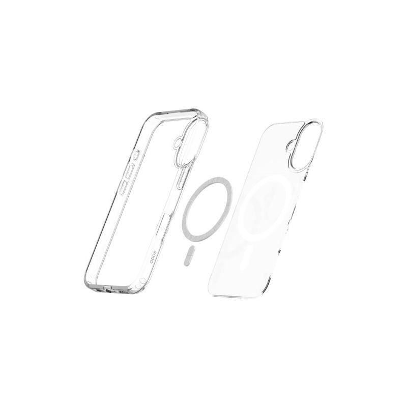QDOS Hybrid Drop Case for iPhone 16 - Shockproof & Slim Protective Cover - Perfect for Everyday Use, Travel & Outdoor Activities