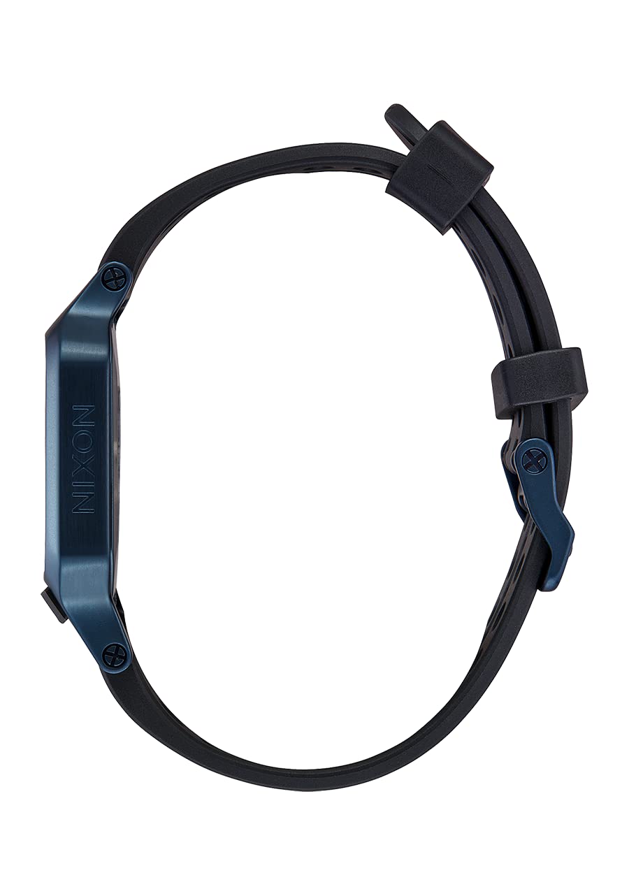 NIXON Heat A1320 Digital Sports Watch for Men & Women - Ultra Thin Lightweight Design, 38mm LCD Display, 20mm PU Band - 100M Water Resistant for Swimming, Running & Workouts - Perfect for Gym, Outdoor Activities & Daily Wear