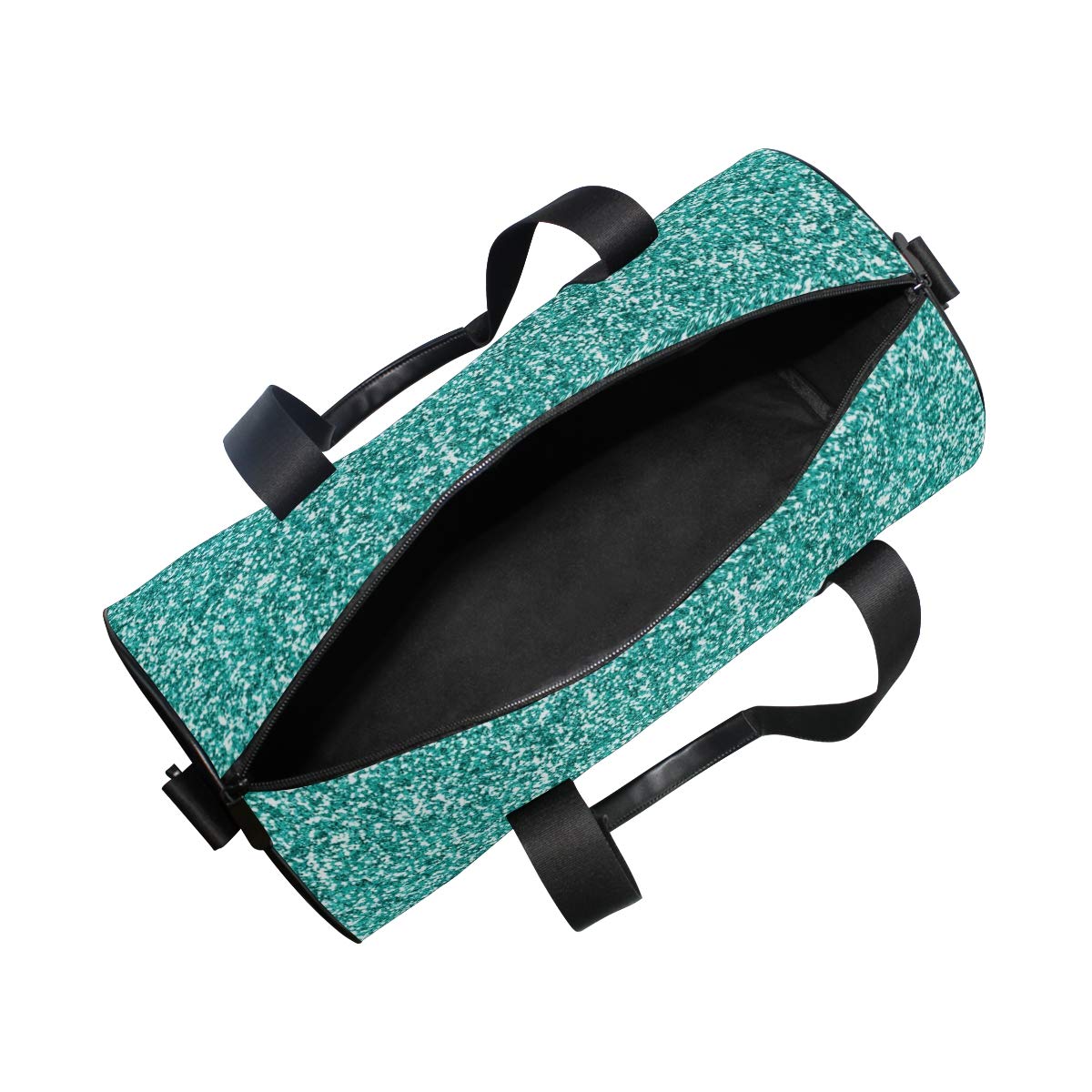 Glittery Teal Turquoise Gym Bag for Men & Women - Durable Sports Duffel with Adjustable Straps, Perfect for Workout, Travel & Gym Essentials | Water-Resistant & Spacious Design