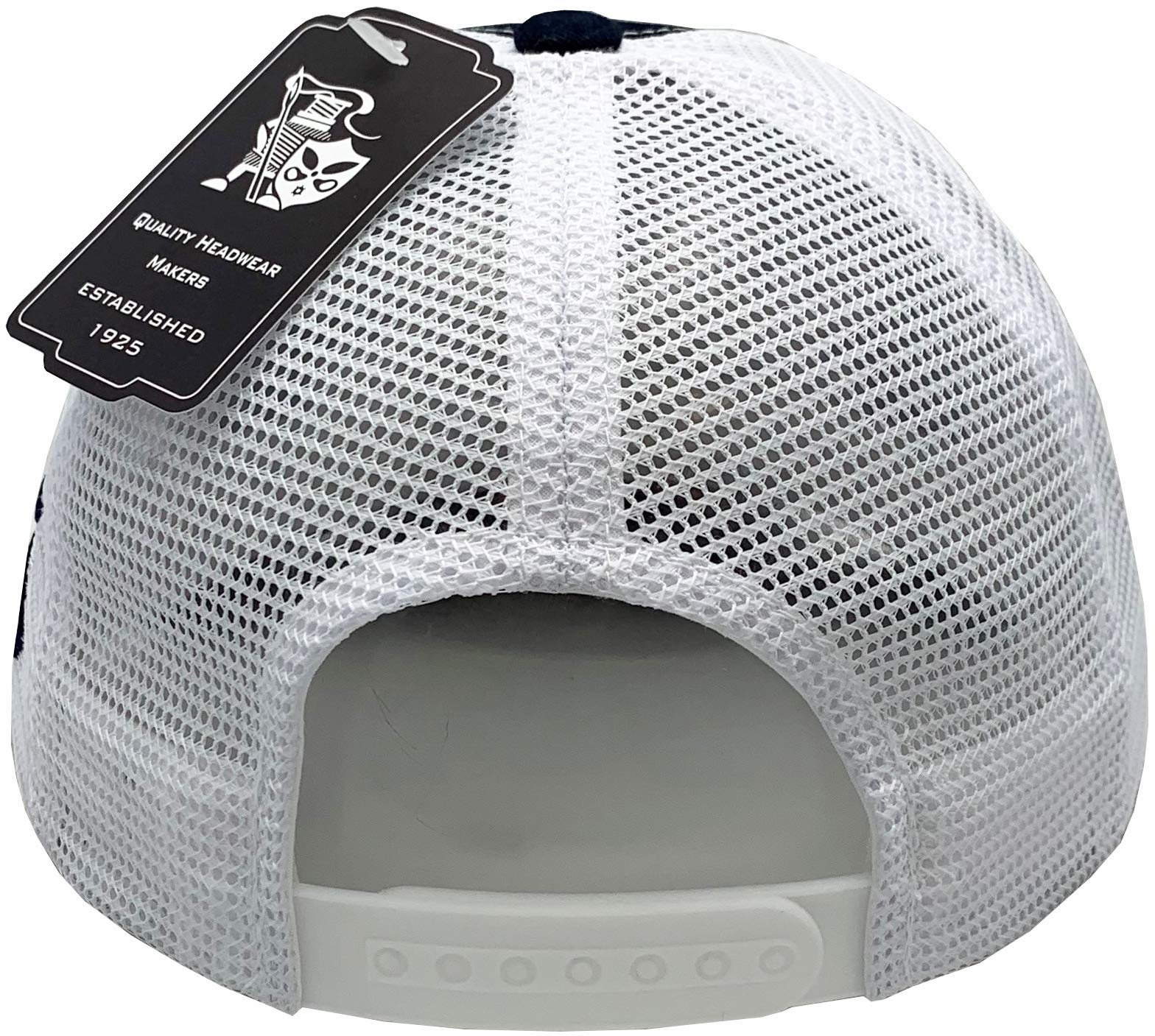 Peerless Embroidery 'Make America Normal Again' Snapback Hat - Adjustable Mesh Baseball Cap in Navy/White - Patriotic Trucker Hat for Men & Women - Perfect for Outdoor Sports, Concerts and Casual Wear