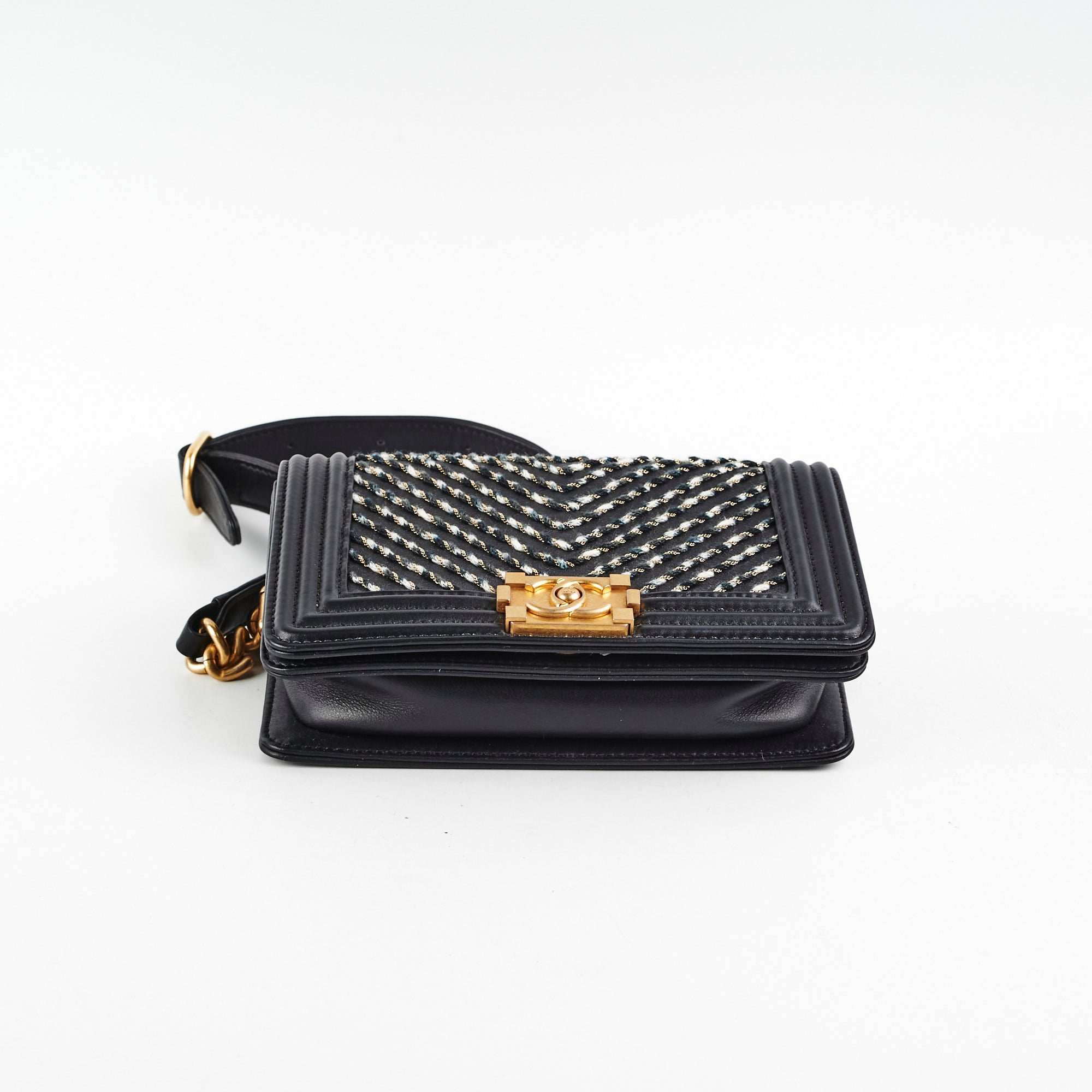 Chanel Boy Flap Belt Bag in Black - Luxury Crossbody Bag for Women, Perfect for Parties & Evening Events