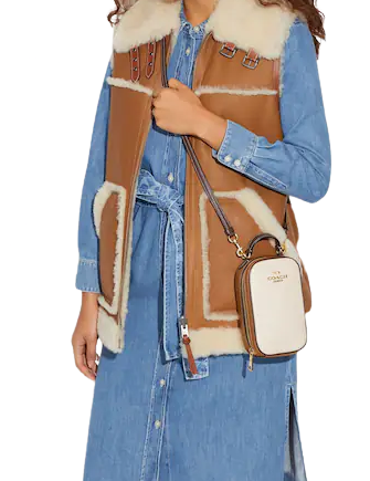Coach Eva Colorblock Phone Crossbody Bag - Stylish & Compact for Everyday Use, Work, and Travel