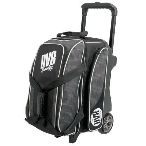 DV8 Circuit Double Roller Grey Bowling Bag - Durable & Spacious for Bowling Balls & Accessories - Perfect for League Play & Tournaments
