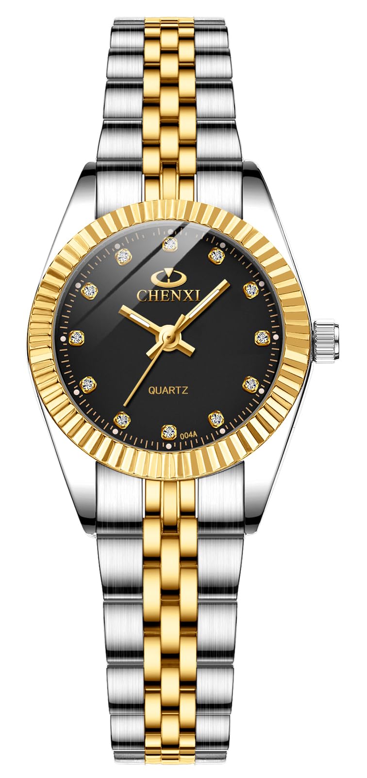 MASTOP Swiss Couple Watches - Luxury Gold Stainless Steel Waterproof Quartz Watch for Men & Women | Perfect for Anniversary Gifts, Date Nights & Romantic Occasions