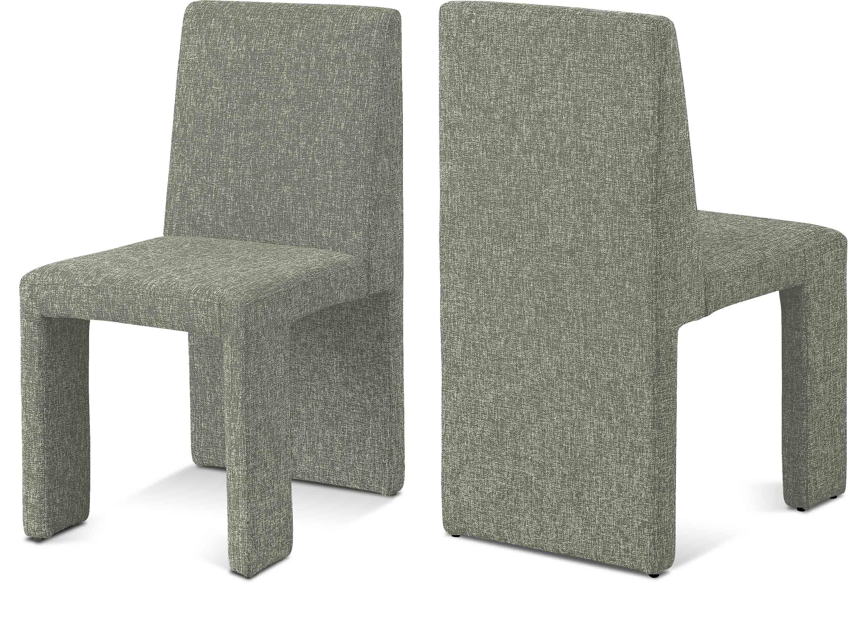 Benson Linen Textured Fabric Dining Chair - Modern Farmhouse Style Upholstered Seat for Kitchen, Dining Room & Home Decor | Comfortable & Durable