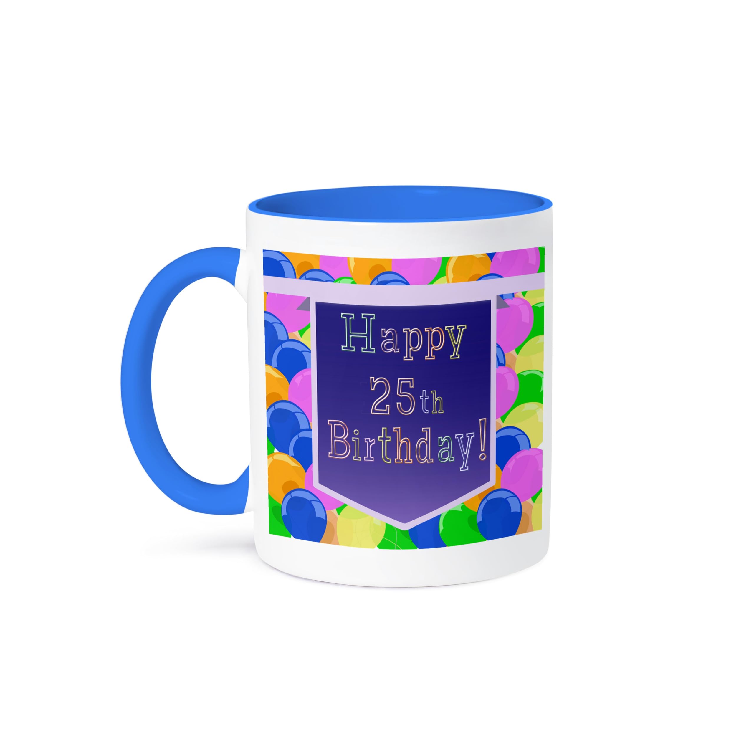 3D Rose 174814_6 Blue and White Ceramic Coffee Mug - Perfect for Home, Office & Gift Giving