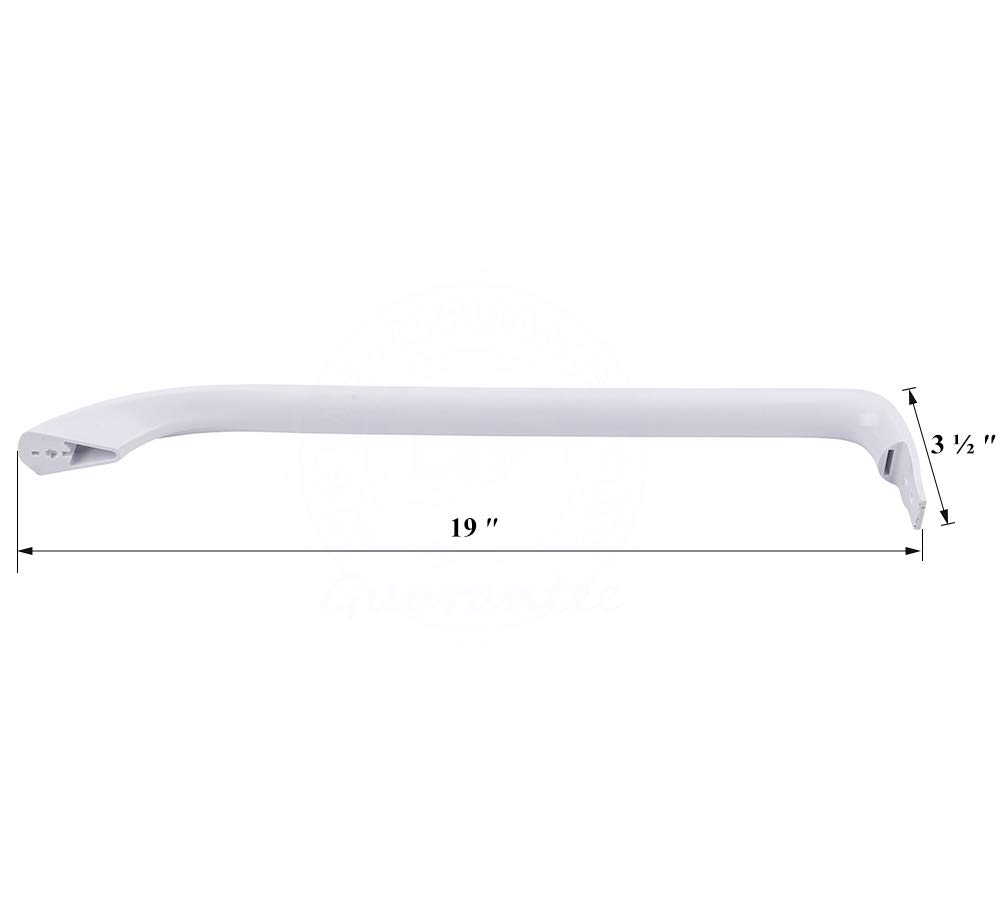 Upgraded GE WR12X20141 Refrigerator Side Door Handle Replacement - Compatible with General Electric (GE) Refrigerators in White - Durable & Easy Installation for Kitchen Appliance Repair