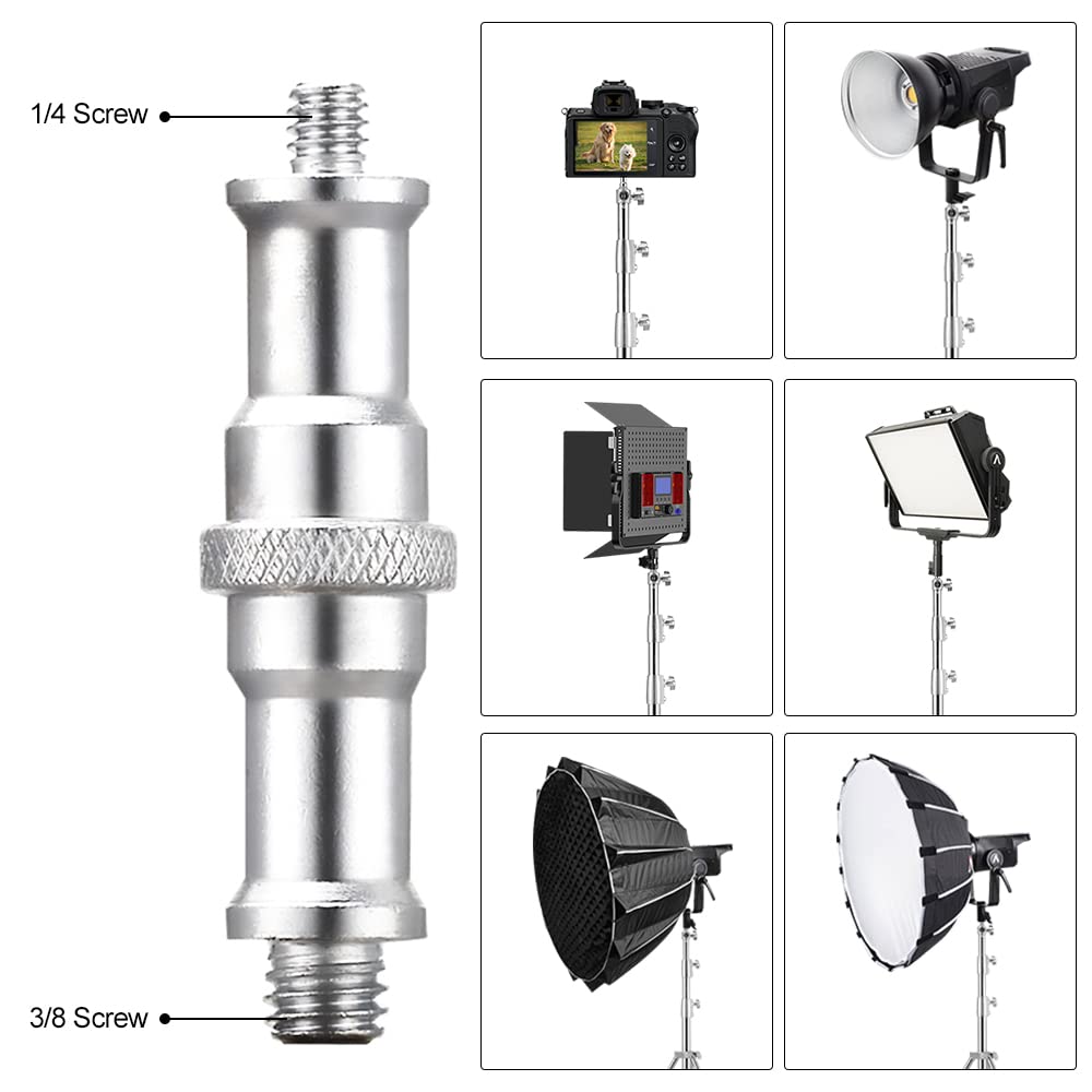 Professional 9.19ft Heavy Duty Light Stand Tripod - 2.8m Adjustable Stainless Steel Photography Stand for Softbox, Speedlight, Strobe & Umbrella - Perfect for Studio, Portrait & Outdoor Photography (Pack of 2)