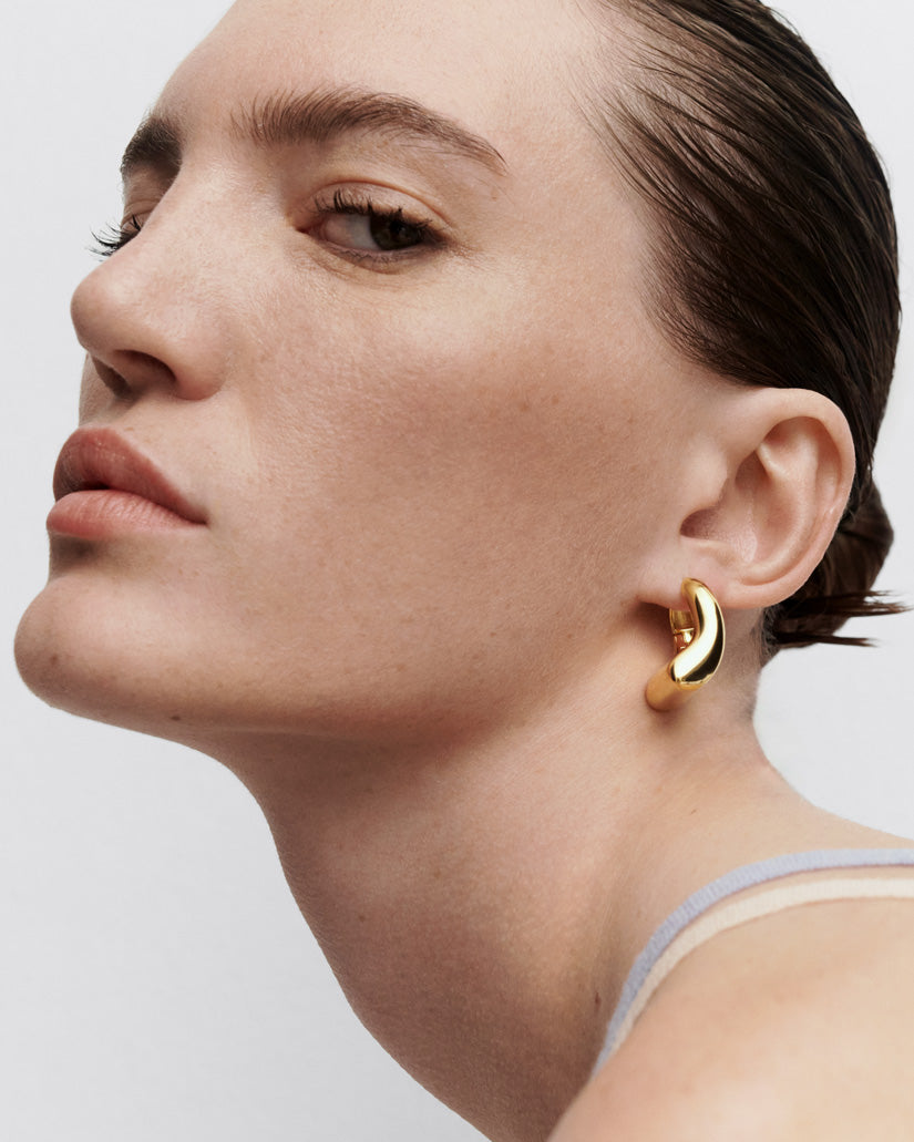 GRID 3 Ibiza Hoops - Stylish Women's Earrings for Parties, Weddings & Everyday Wear | Trendy Dangle Drop Earrings for Fashion Accessories