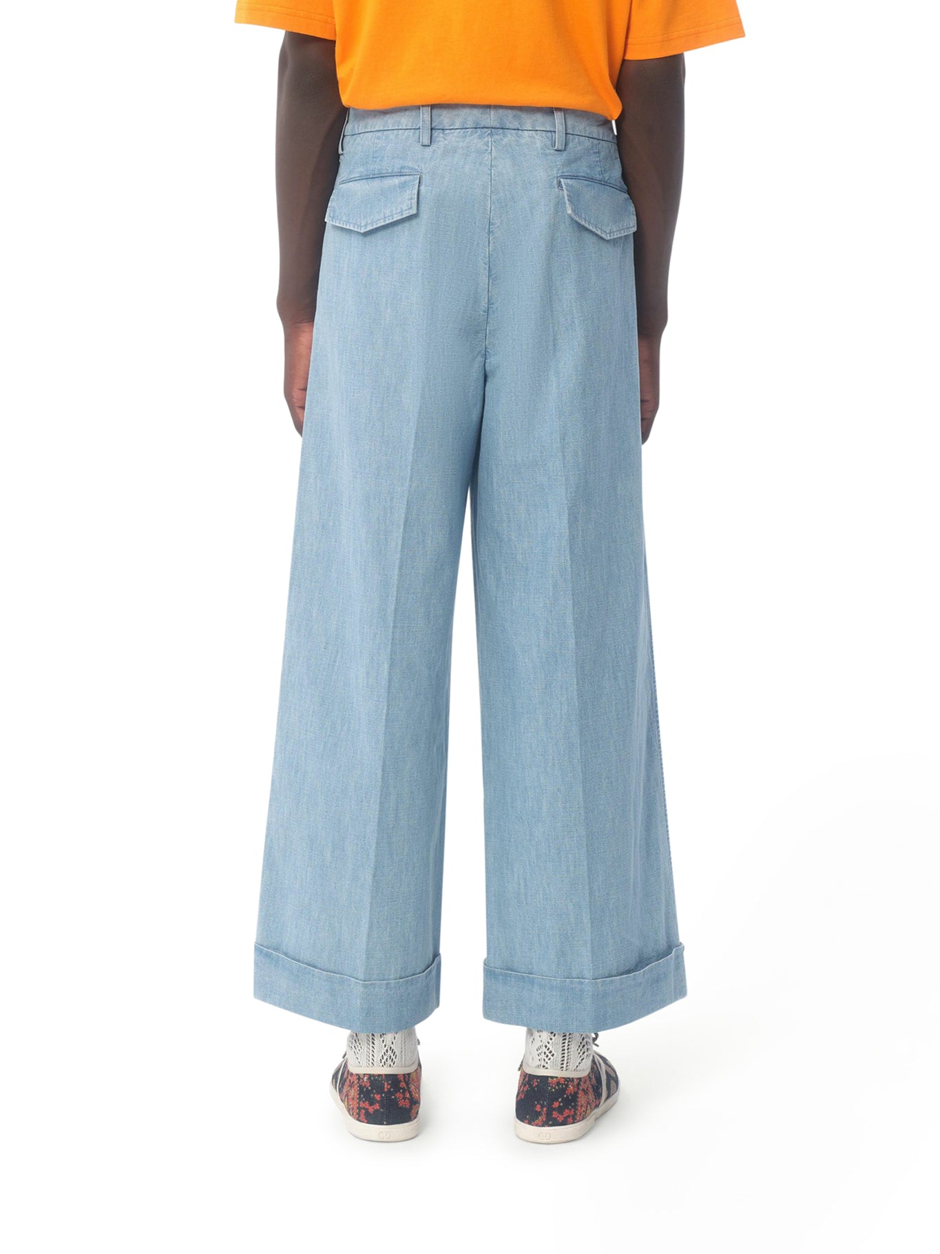 Stylish High-Waisted Denim Jeans for Women with Roll-Up Cuff - Perfect for Casual Outfits, Streetwear & Everyday Comfort
