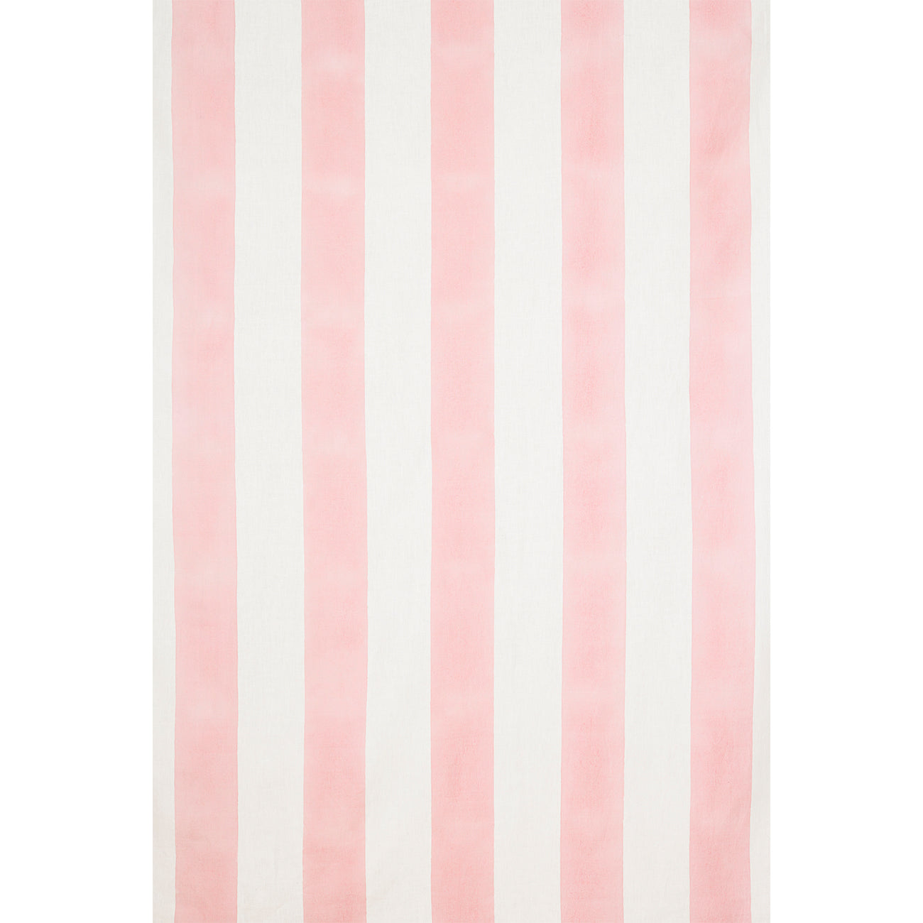 Wide Stripe Block Printed Linen Fabric - Soft Pink for Home Decor, DIY Crafts & Fashion Sewing Projects