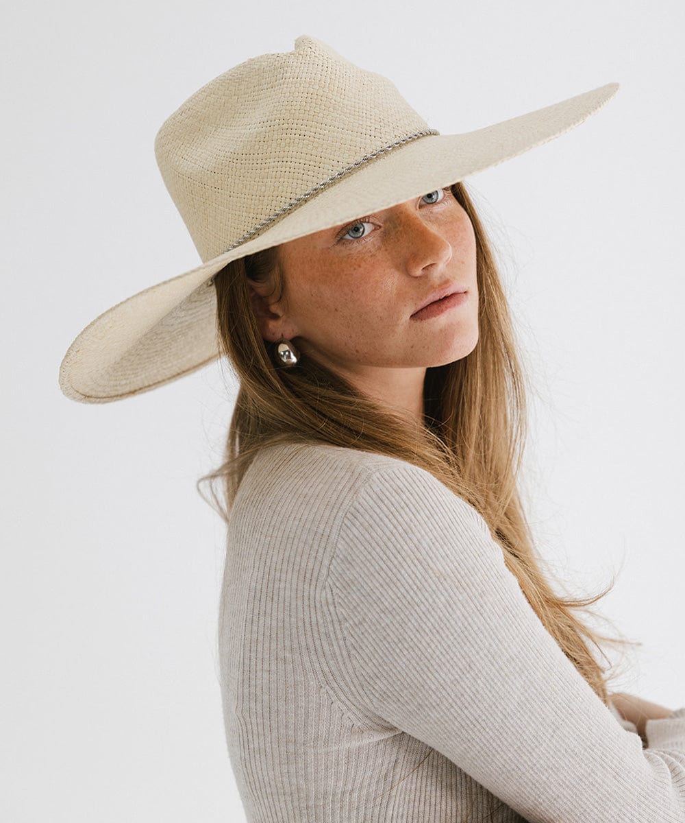 Stylish Meg Wide Brim Panama Straw Hat for Women - UV Protection Summer Beach Hat for Outdoor, Travel & Vacation