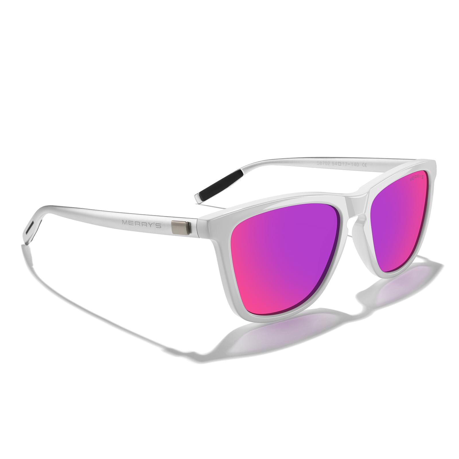 MERRY'S Unisex Polarized Sunglasses for Women & Men - Classic Retro Designer Style with Aluminum Arms - UV Protection for Driving, Fishing & Outdoor Activities