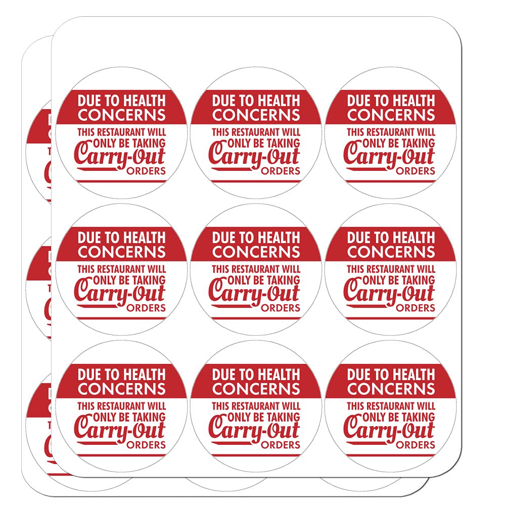 Restaurant Carry-Out Order Planner Calendar - Scrapbooking & Crafting Stickers for DIY Projects, Meal Planning, and Memory Keeping