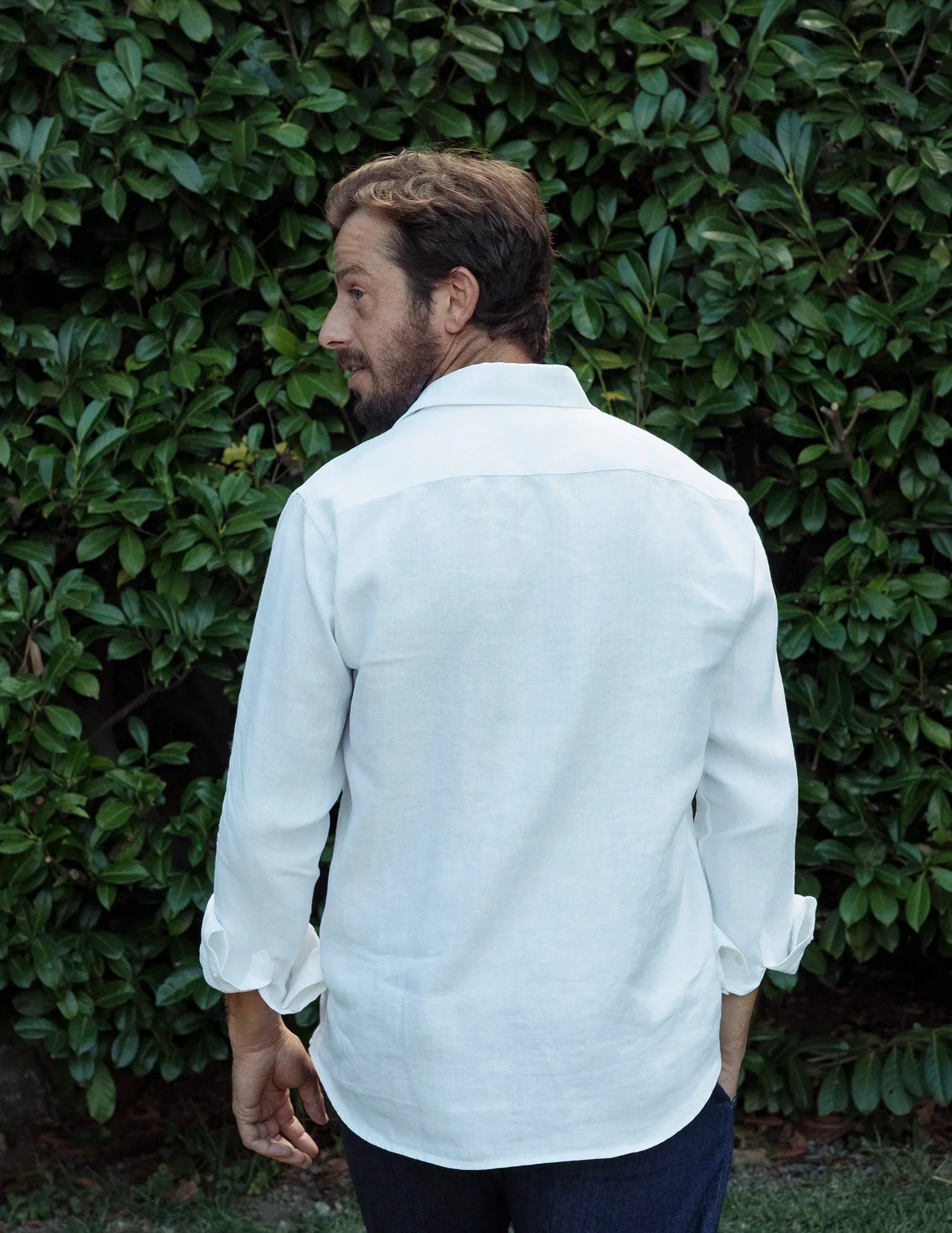 Premium Linen Shirt for Men - Clerigo White - Breathable & Comfortable Summer Casual Wear for Office, Travel & Outdoor Activities