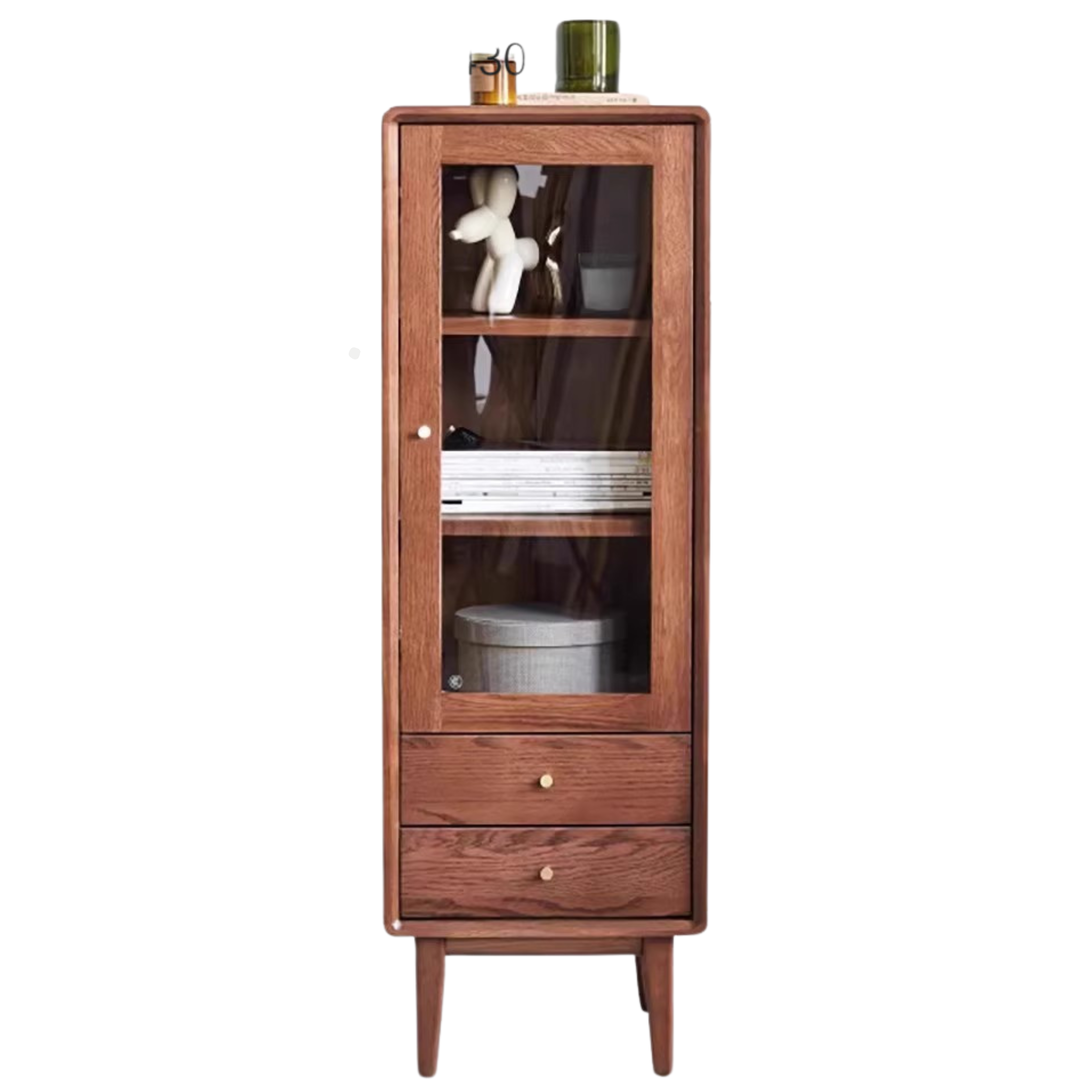 15.7x15.7x47.2 inch / 40x40x120cm / walnut color / high side cabinet (right door)