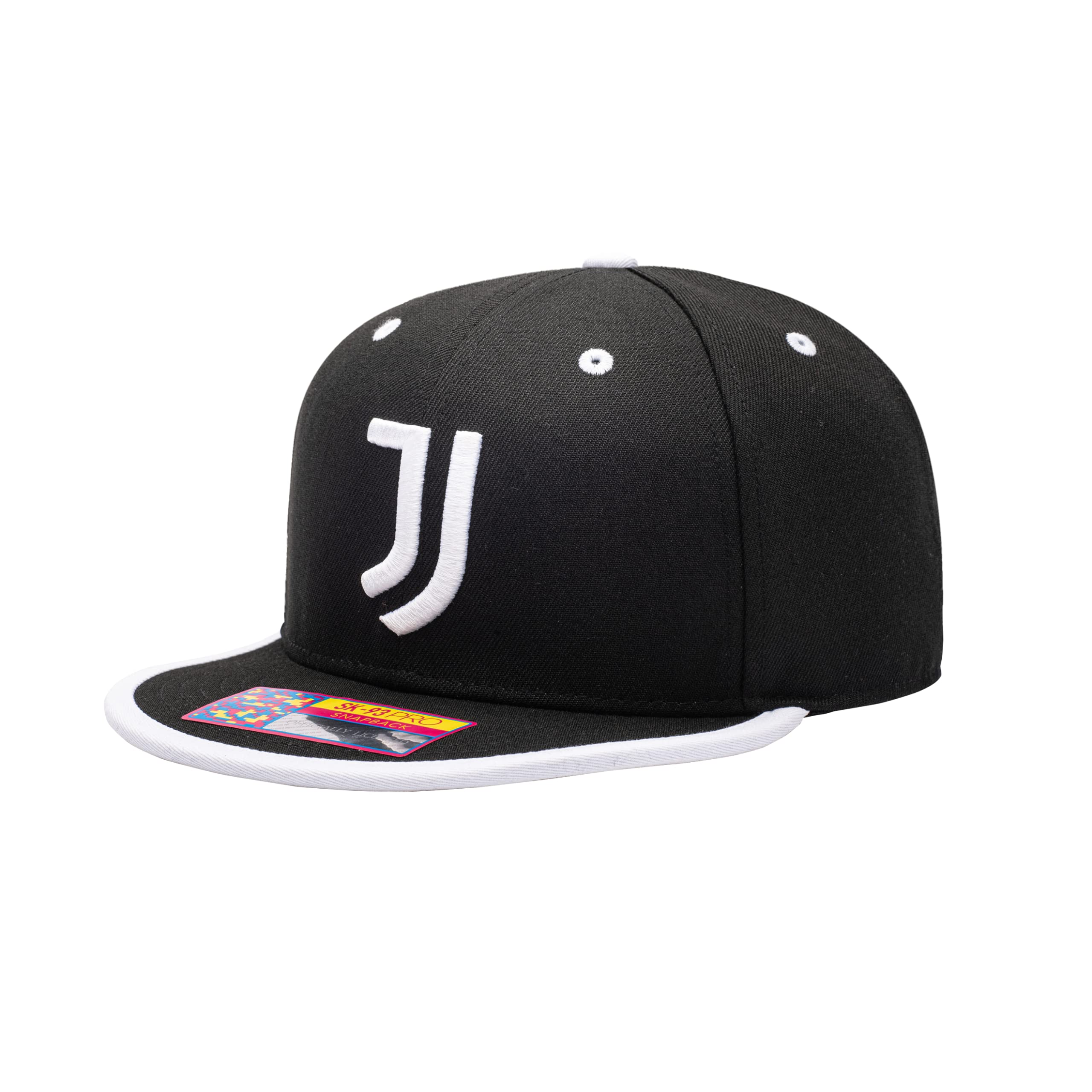 Official Juventus Adjustable Snapback Soccer Hat - Black | Unisex Baseball Cap for Men & Women | Perfect for Fans, Games, and Casual Wear