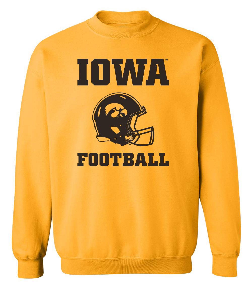 CornBorn Iowa Hawkeyes Crewneck Sweatshirt - Official University of Iowa Apparel & Fan Gear - Choose Your Design for Game Day, Tailgating & Campus Wear