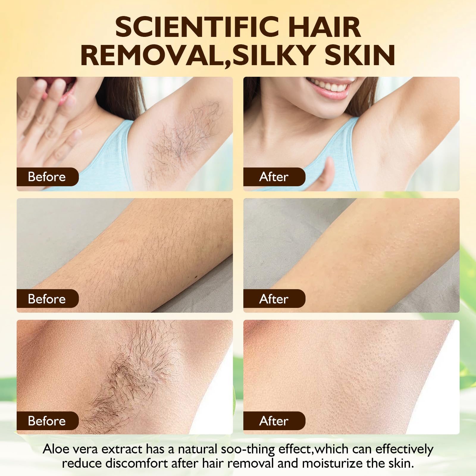 Natural Rotundus Oil for Hair Removal - 100% Pure & Effective Smooth Skin Oil with Dropper (2PCS) | Best for At-Home Waxing, DIY Spa & Hair Care Routine