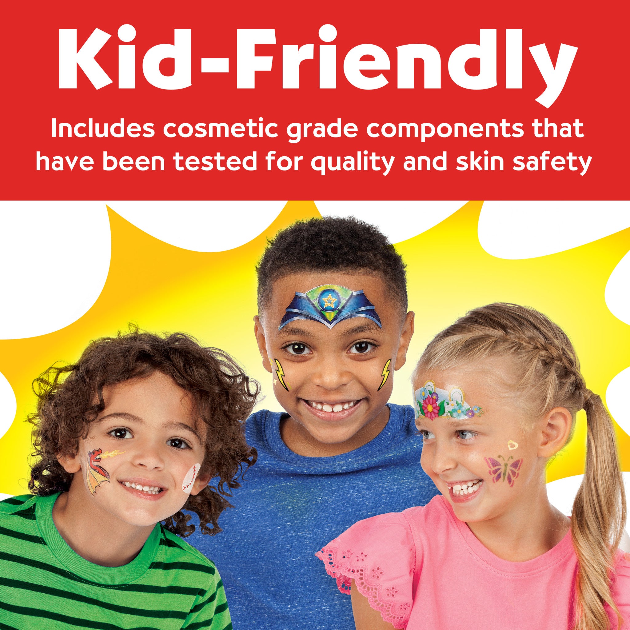 Professional Face Paint Kit #14348 - Vibrant Colors, Safe & Non-Toxic for Kids & Adults - Perfect for Halloween, Cosplay, Birthday Parties & Face Painting Events
