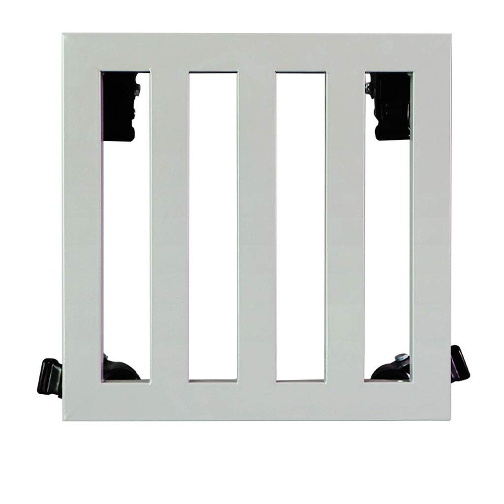 Gray 40x40cm Vio Iron Planter Caddy with Wheels - Padded Removable Tray, Floor-Standing Indoor Bonsai Shelf & Flower Pot Stand for Living Room, Bedroom, or Office Decor