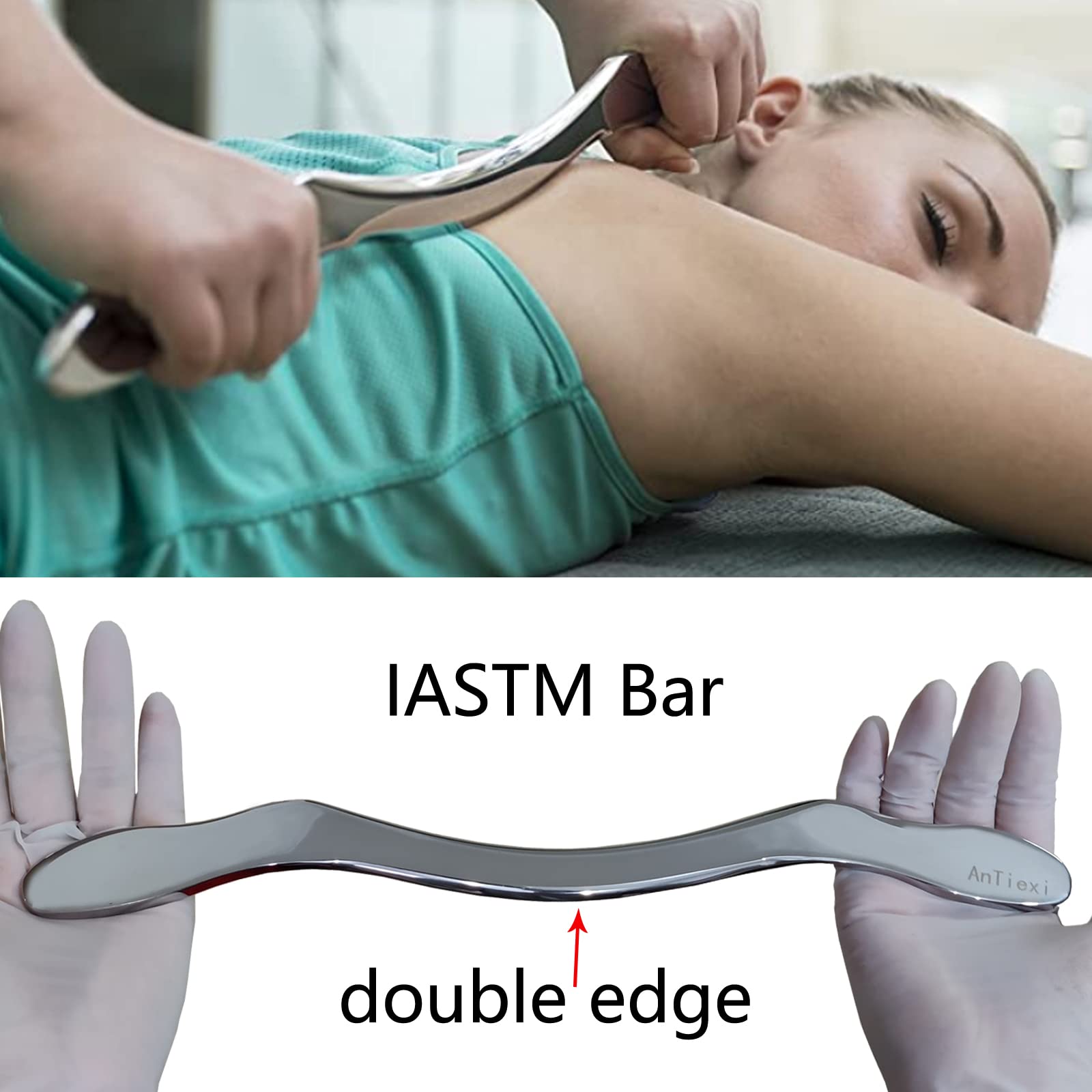 Professional Stainless Steel Gua Sha Scraping Massage Tool Set - IASTM Therapy Tools for Soft Tissue Mobilization & Physical Therapy (6-Piece Set) - Perfect for Muscle Recovery, Pain Relief & Spa Treatments