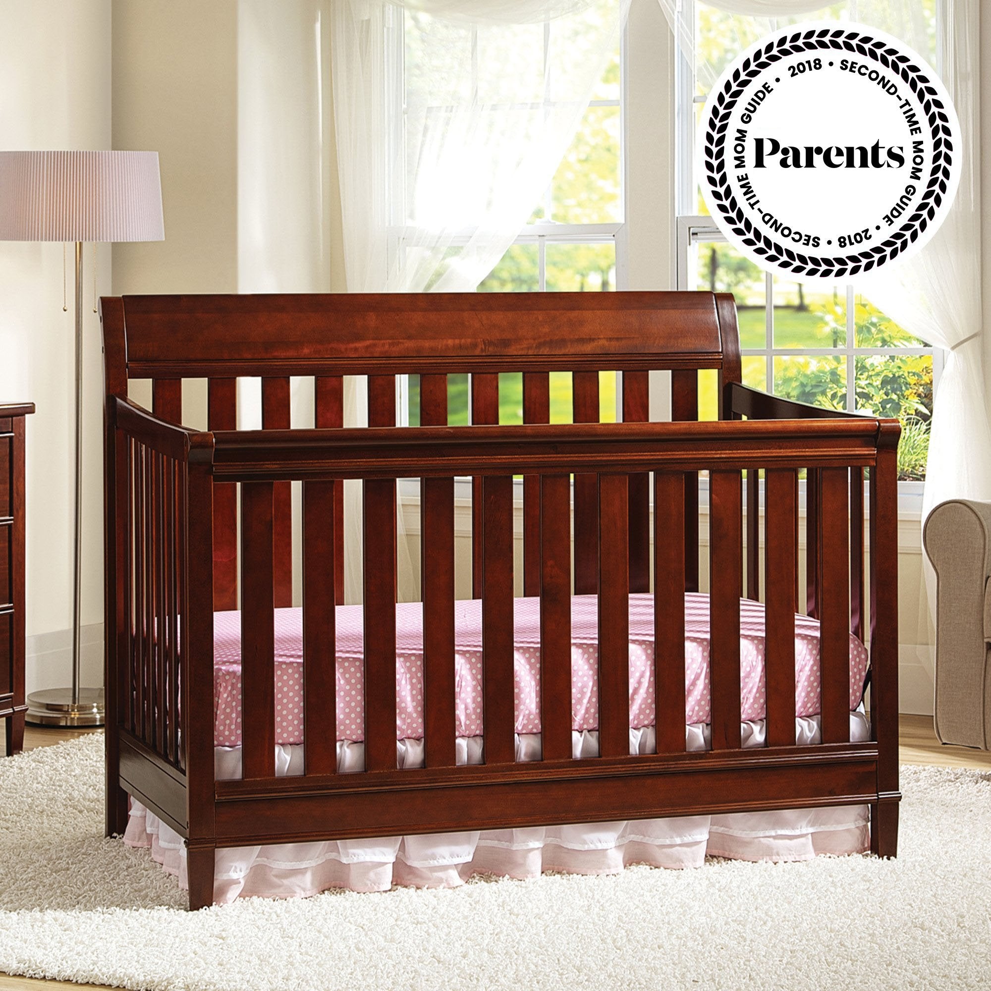 Haven 4-in-1 Convertible Baby Crib - Toddler Bed, Daybed & Full-Size Bed - Safe Nursery Furniture for Newborns to Teens - Perfect for Bedrooms, Daycare & Guest Rooms