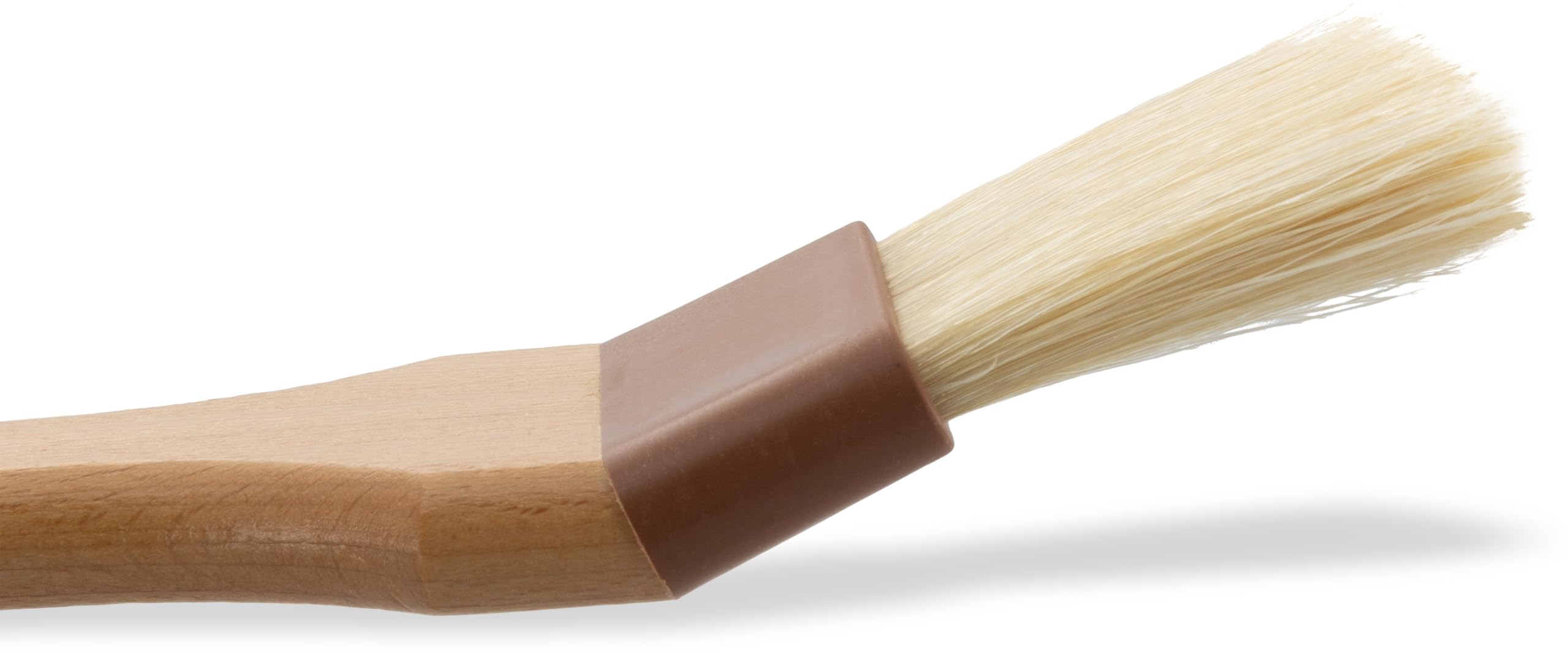 SPARTA 4037000 Boar Bristle Angled Pastry Brush - 2 Inch Basting Brush with Handle Hole, Natural Brown (Pack of 12) - Perfect for Baking, Glazing, and BBQ Sauce Application