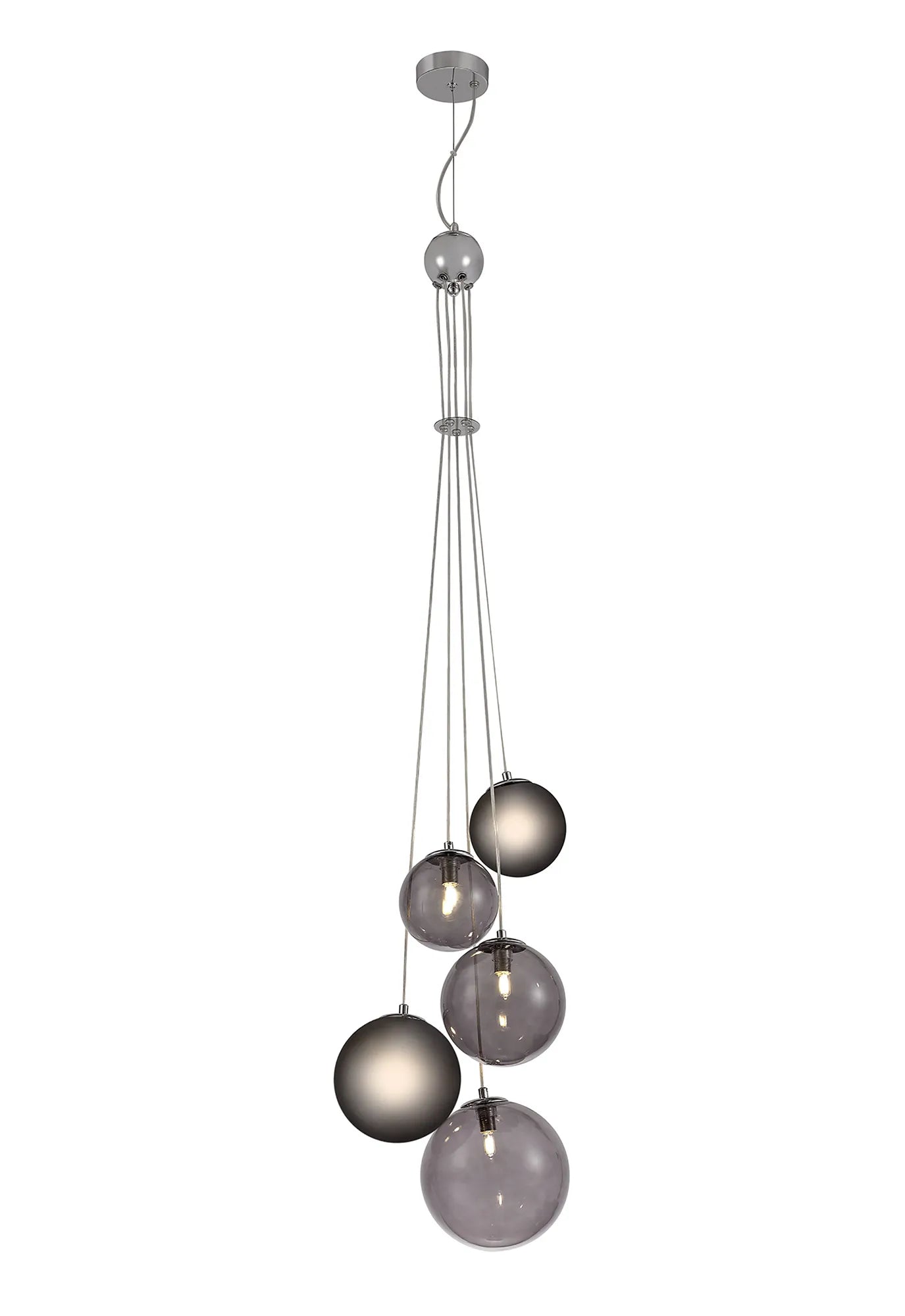 Modern Austin 5-Light Cluster Pendant with G9 Base - Elegant Ceiling Lighting for Dining Room, Kitchen Island, or Entryway