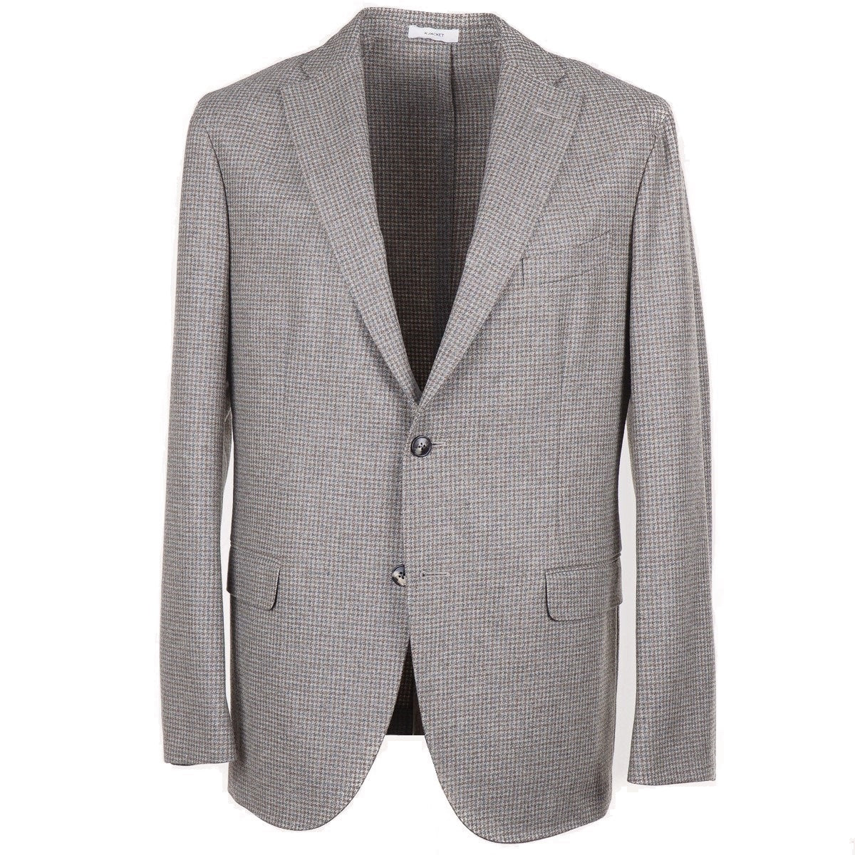 Boglioli Men's Soft Woven Wool K Jacket Suit - Premium Slim Fit Blazer for Business, Office & Formal Occasions