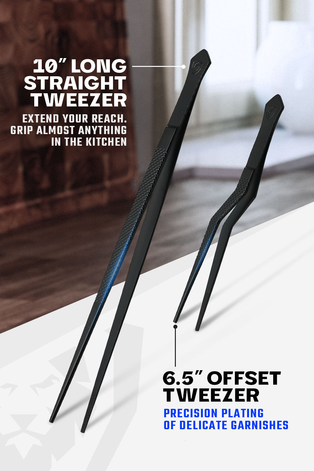Premium 2-Piece Tweezers Set - 10