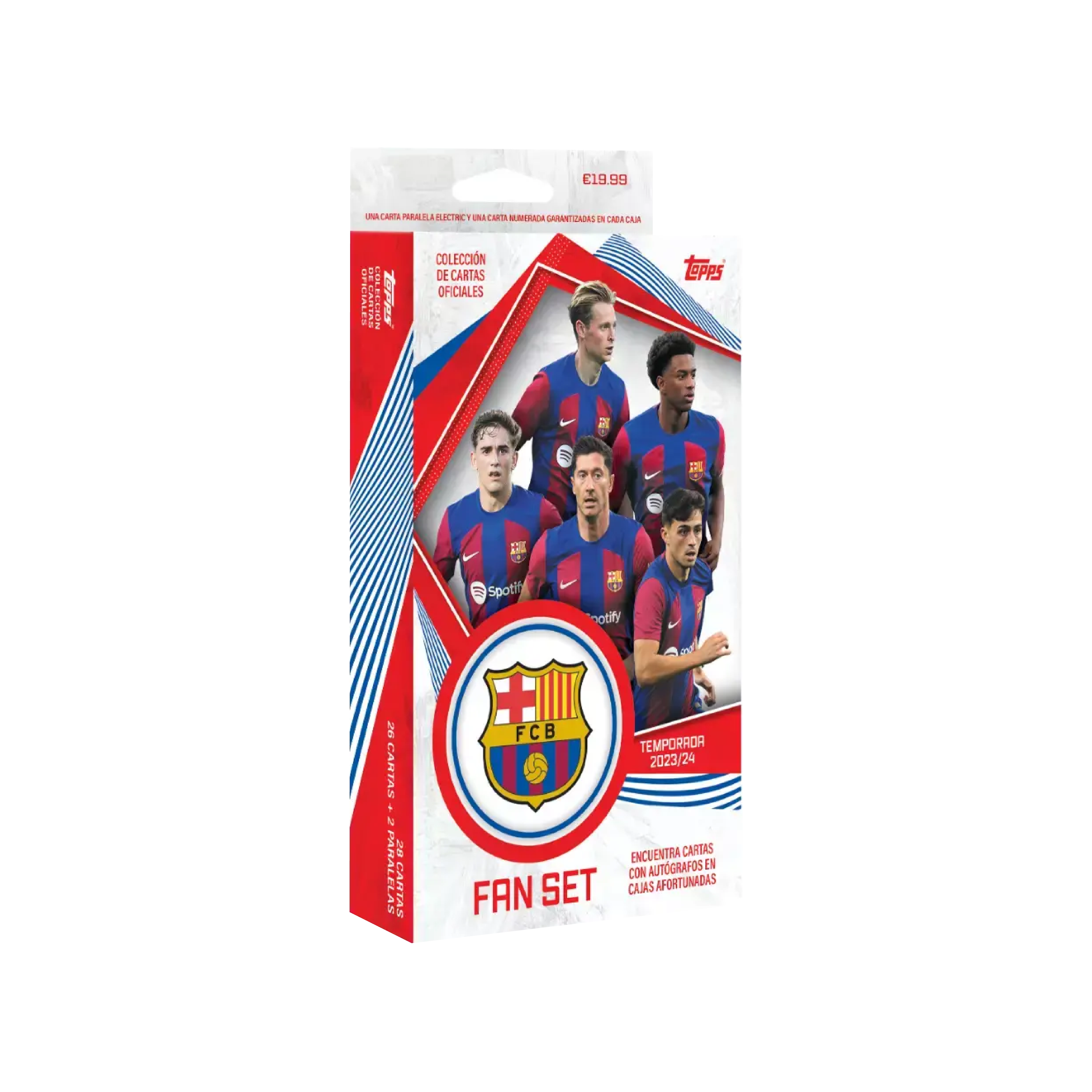 Official Topps FC Barcelona 23/24 Fan Set - Authentic Collectible Soccer Merchandise for Barcelona Supporters - Perfect for Gifts, Display, and Match Day Collections