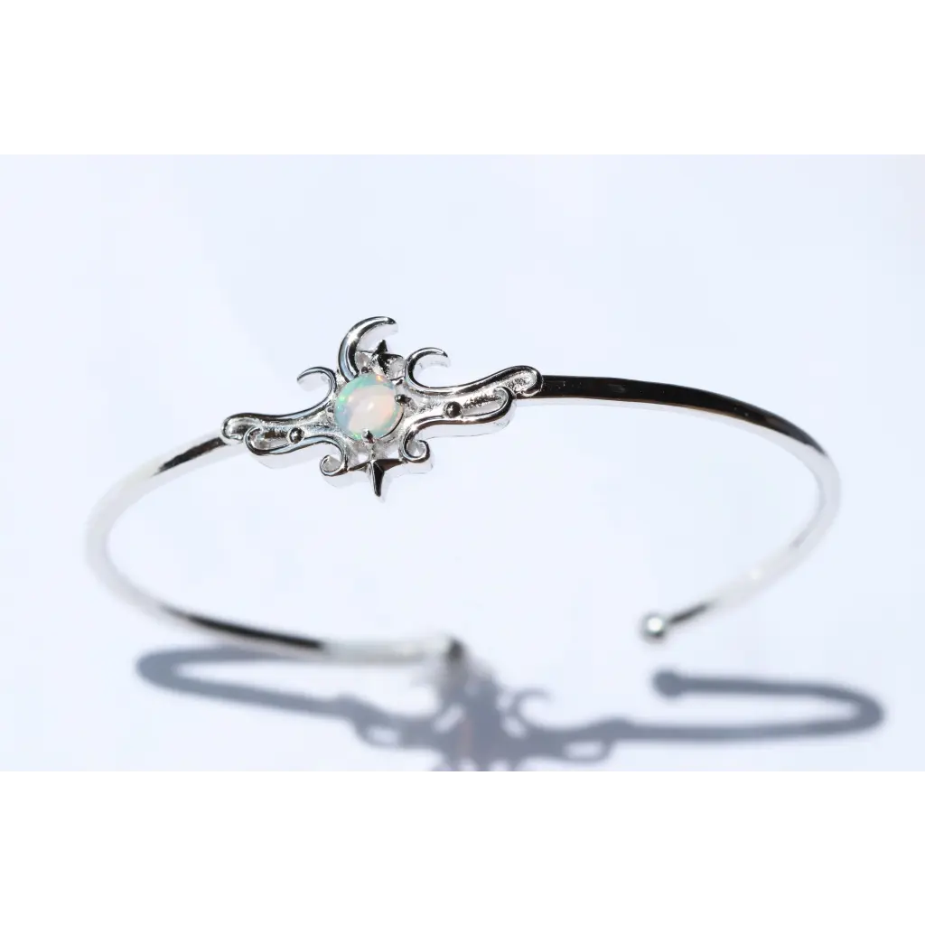 Stylish Silver Cosmos Bangles for Women - Elegant Stackable Bracelets for Everyday Wear & Special Occasions
