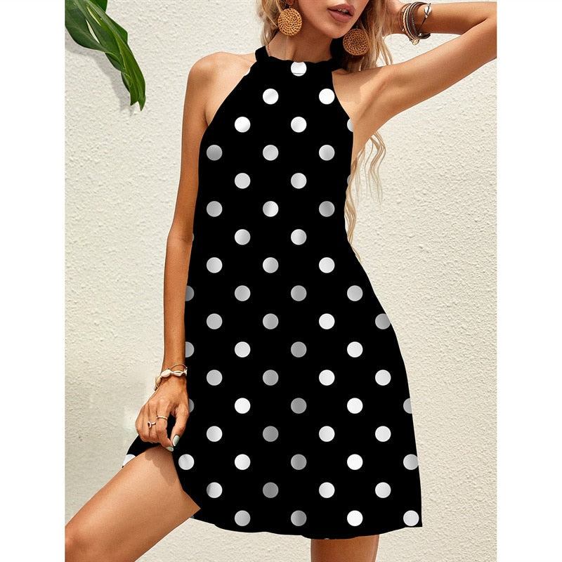 Boho Beach Sundress for Women - Flowy Summer Maxi Dress with Pockets, Perfect for Beach Vacation, Pool Party & Casual Outings